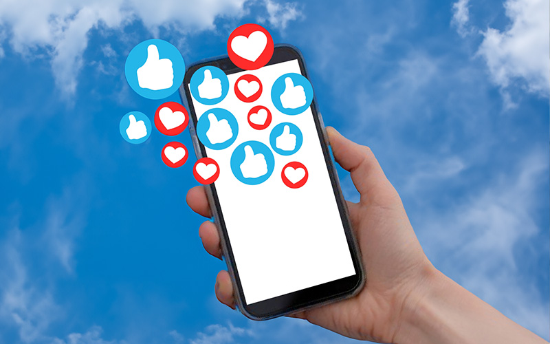 いいねやメッセージのイメージ